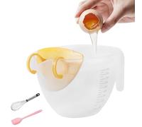 Bicchiere dosatore da cucina, 1000 ml, multiuso, separatore per uova con tappo a imbuto, contenitore per versare il riso, cuocere al forno, cucinare