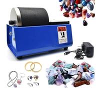 Bicchiere elettrico per lucidatura di pietre preziose, cilindro in gomma a tenuta stagna e trazione doppia per riduzione del rumore, ideale per gli appassionati di geologia e metalli minerali