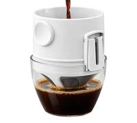 Bicchiere filtro da caffè per Over, strumento pieghevole a installazione rapida e facile da pulire, macchina da caffè portatile per il viaggio, per viaggi, campeggio, appartamento