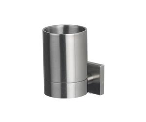 Bicchiere fisso Spirella, acciaio inossidabile cromato, grigio NYO