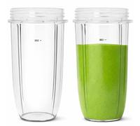 Bicchiere Frullatore Compatibile con Nutribullet 600W/900W, 24oz Bicchieri di Ricambio per Frullatore ad Alta Velocità e Smoothie Maker (2 Pezzi)