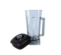 Bicchiere Frullatore Triangolare senza Asta Recipiente Mixer con Coperchio