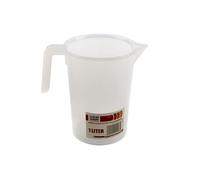 Bicchiere graduato in plastica HBM 1 litro