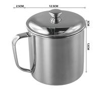 Bicchiere In Acciaio Inossidabile Tazza Da Caff Isolata Tazza Da Viaggio