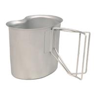 Bicchiere in acciaio Mil-Tec US GI Canteen con manico pieghevole 750 ml