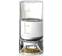 Bicchiere in cristallo con misurino - Oro / Tipo2 / 100ml