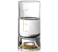 Bicchiere in cristallo con misurino - Oro / Tipo2 / 100ml KP35408