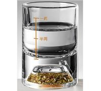 Bicchiere in cristallo con misurino - Oro / Tipo2 / 50ml