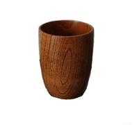 Bicchiere in legno realizzato in legno di giuggiolo con un rivestimento sicuro, adatto per varie bevande tra cui tè, caffè, succhi di frutta e vino (marrone 2)