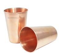 Bicchiere in rame per bere acqua stoccaggio vetro normale benefici per la sal...