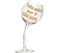Bicchiere in Vetro Calice Storto per La Pensione - 440 Ml