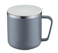 Bicchiere isolato design premium per bevande in un elegante colore grigio