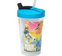 LEGO Ninjago Tumbler con cannuccia - Borraccia riutilizzabile e isolante per bambini | Pratica, sicura e con divertenti grafiche LEGO, Azur