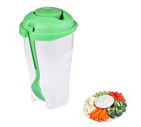 Bicchiere miscelatore insalata contenitore per insalata da 800 ml con forchetta, bicchiere mixer insalata, supporto per condimento insalata, bicchiere portatile per insalata fresca per riduzione gra
