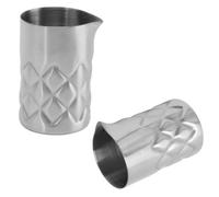 Bicchiere miscelatore per cocktail, 2 pezzi da 100 nl, in acciaio inox, per mescolare Martini, con scala esterna, per la casa e il bar