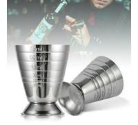 Bicchiere misurino 75 ml Jigger Shot misurino mista cocktail per campeggio