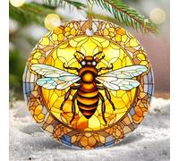 Bicchiere Ornamento Di Natale In Ceramica Bee-1 2Pcs