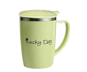 Bicchiere per adulti con cannuccia, 350 ml, per anziani - adattabile a prova di perdite - per anziani, pazienti, affetti da disfagia, casa, strutture per la cura, riabilitazione