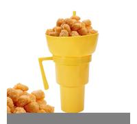 Bicchiere per bevande, contenitore per snack, per esterni, con manico, contenitore per popcorn per film, dessert, picnic, zaino per auto, soggiorno, bambini, adulti e campeggio