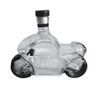 Bicchiere Per Bottiglia Di Whisky - Decanter Per Alcol Per Moto Da 300 Ml, | Bottiglie Di Vino Da Collezione, Contenitore Per Liquori Unico, Espositore Decorativo Per Liquori, Eleganti Bicchieri