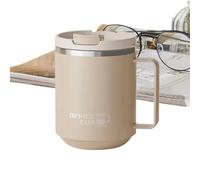 Bicchiere per caffè, tazza d'acqua con manico, tazza portatile - per uomini, adulti, viaggiatori, studenti, casa, ufficio, palestra, viaggi, spiaggia, scuola, picnic, campeggio