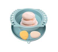 Bicchiere per la pulizia dei pennelli, a prova di perdite, con pallet e supporto, lavabo, per studio, all'aperto, viaggi, casa, classe, pittori, bambini, adulti, adolescenti