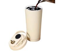 Bicchiere per l'acqua - per l'acqua con rivestimento in ceramica isolata, da viaggio con manico, per bevande calde e fredde resistente agli schizzi | Casa Quotidiano Lavoro Scuola Pe