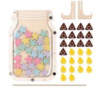 Bicchiere per ricompensa per bambini - Sistema di ricompensa per cameretta dei bambini, aula e casa, tavola per premi per bambini per promuovere comportamenti positivi, vetro motivazionale per