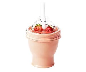 Bicchiere pieghevole a prova di perdite, borraccia con coperchio con cannuccia, accessorio da cucina con pratica maneggevolezza, 12,5 x 15,9 cm, per uso in viaggio