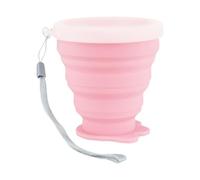 Bicchiere pieghevole per acqua, 200 ml, tazza in silicone per esterni con coperchio, bicchiere da bere pieghevole con corda, per viaggi pic-nic, pesca, escursionismo, zaino da spiaggia e sport