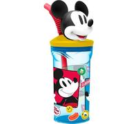 Bicchiere Plastica Bamibini Mickey Mouse 3D, senza BPA da 360 ml