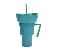 Bicchiere Porta Snack e Bevande | Tazza Da Bevanda Con Ciotola Portasnack,Tazza da Esterno con Manico per Popcorn adatta per Cinema Dessert Picnic Auto Soggiorno Bambini Adulti Campeggio