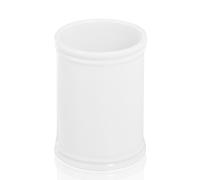 BICCHIERE PORTA SPAZZOLINI DA APPOGGIO BIANCO SET BAGNO TOILETTE IMPERO