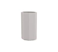 BICCHIERE PORTA SPAZZOLINI DA APPOGGIO GRIGIO SET ACCESSORI BAGNO TOILETTE OTTO