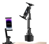 Bicchiere Porta Telefono per Automobile, Supporto Universale Per Veicolo, Culla Auto, Culla Regolabile da Portabevande per la Maggior Parte degli Smartphone e Tablet per Interni di Auto e Camion