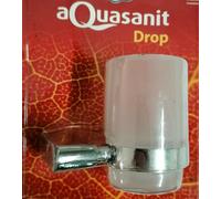 Bicchiere Portaspazzolini da parete Aquasanit Drop zama e vetro satinato nuovo