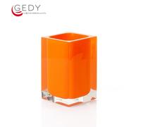 Bicchiere portaspazzolini RAINBOW color arancio