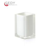 Bicchiere portaspazzolini RAINBOW color bianco