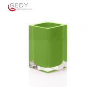 Bicchiere portaspazzolini RAINBOW color verde acido