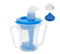 Bicchiere regolabile per deglutizione, dispenser di liquidi per anziani, 5/10, con cannuccia anti-soffocamento, previene il soffocamento, un'idratazione sicura