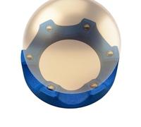 Bicchiere rotante per palla da bowling, impugnatura multi-angolare, antiscivolo, universale, supporto di ricambio per palla da bowling, per lucidatura, manutenzione sportiva, macinazione per la casa