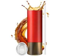 Bicchiere Sottile - Da 20 Once A Doppia Parete In Acciaio Inossidabile, Bottiglia D'acqua Isolata Con Cannuccia Sul Coperchio|Bicchieri Per Il Mantenimento Della Temperatura, Contenitore Per Bev