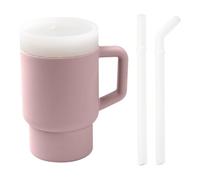 Bicchiere, Sports Cup Tazza di Plastica, Mini tazza con cannuccia e manico per bambini piccoli, favorisce il bere, Coperchio e cannuccia morbida, A prova di perdite e lavabile,Sostenibile e resistente