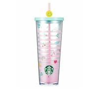 Bicchiere Starbucks Korea 2022 Sweetlove Glitter Cold Cup 710 ml edizione lim...
