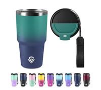 Bicchiere Termico 600ml 20oz, Borraccia Termica in Acciaio Inox, Tazza Termica con Doble Pared Reutilizable, sin BPA, Tazza da Viaggio per Caffe, Termos Caffè para Viajes, Oficina, Deporte, Escuela