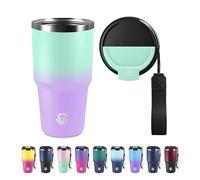 Bicchiere Termico 600ml 20oz, Borraccia Termica in Acciaio Inox, Tazza Termica con Doble Pared Reutilizable, sin BPA, Tazza da Viaggio per Caffe, Termos Caffè para Viajes, Oficina, Deporte, Escuela