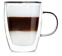 Bicchiere termico a doppia parete per caffè latte DOPPIO 300 ml