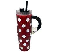 BICCHIERE TERMICO CON CANNUCCIA MINNIE DISNEY MANICO 3D 770 ML - 86681