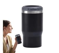 Bicchiere termico in acciaio inox, a prova di fuoriuscite, da 400 ml, in acciaio inox, isolamento sottovuoto a doppia parete, fiaschetta da viaggio per bevande calde e fredde, per avventure