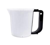 Bicchiere versatile in plastica per miscelazione della vernice, con manico rimovibile, per fai da te, manutenzione auto e progetti domestici, beccuccio a becco d'aquila, impugnatura multi-angolo